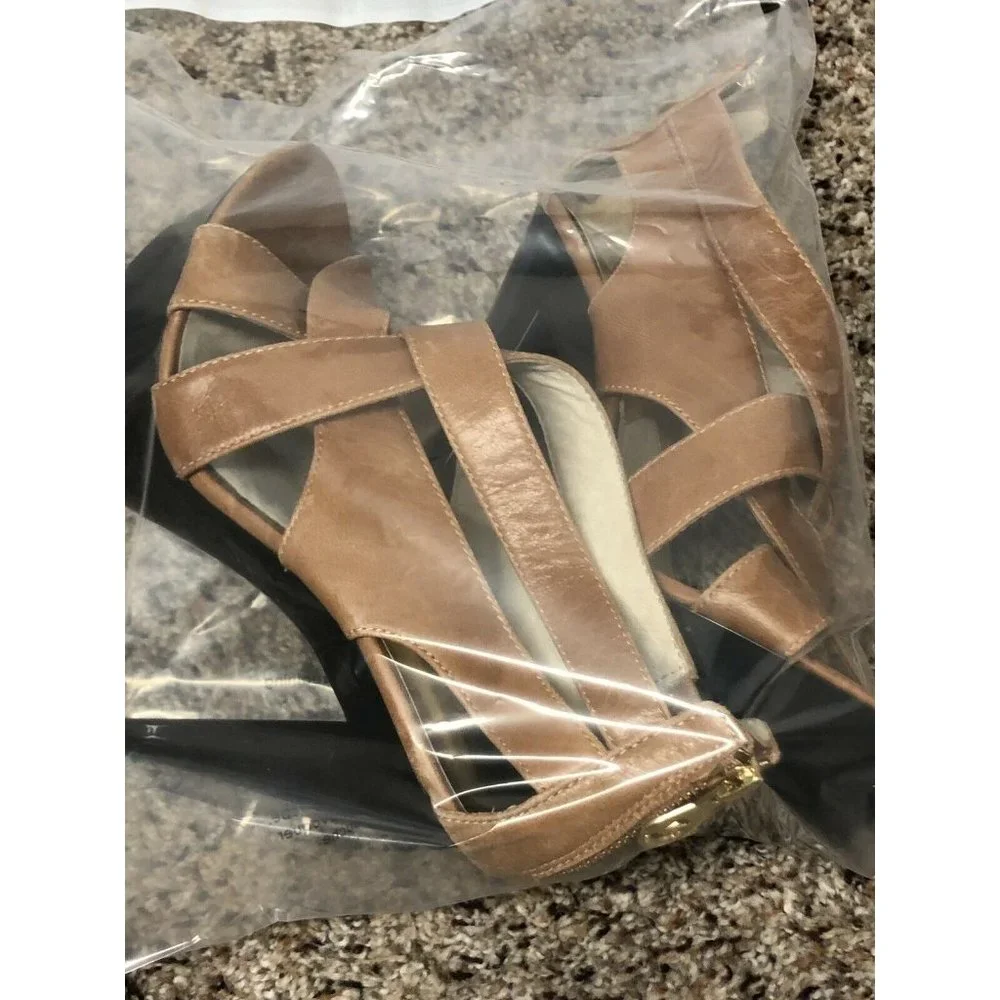 Michael Kors High Heel Sandal Womens‎ 7.5 M Brown